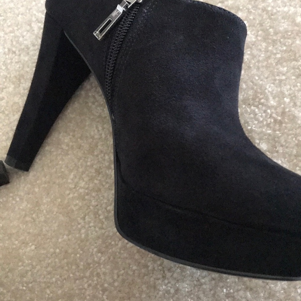 Marc Fisher Black Suede Booties - Picture 4 of 8